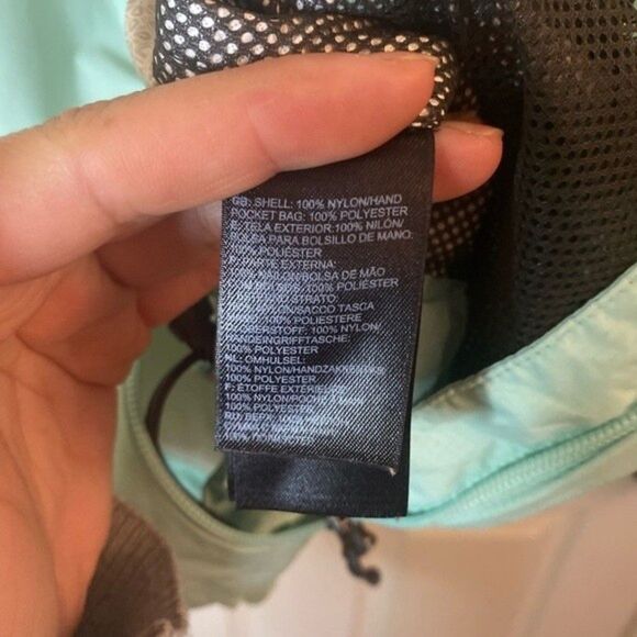 The North face Sea Foam Blue Green Hyvent Full Zip Womens Jacket Size Small - Picture 12 of 12